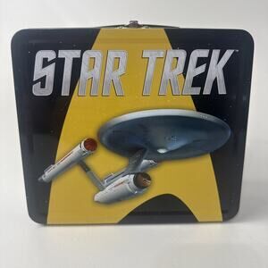 Star Trek Enterprise Metal Lunch Box – Classic Sci-Fi Rare Collectible Tin